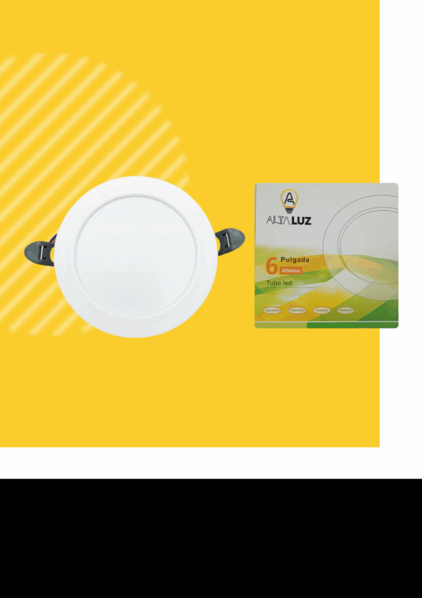 PANEL Downlight empotrabLe REDONDO -20W