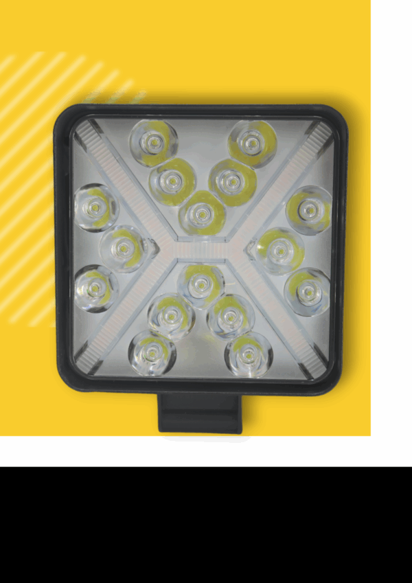 FARO LED CUADRADO POLARIS CON FLASH -48W