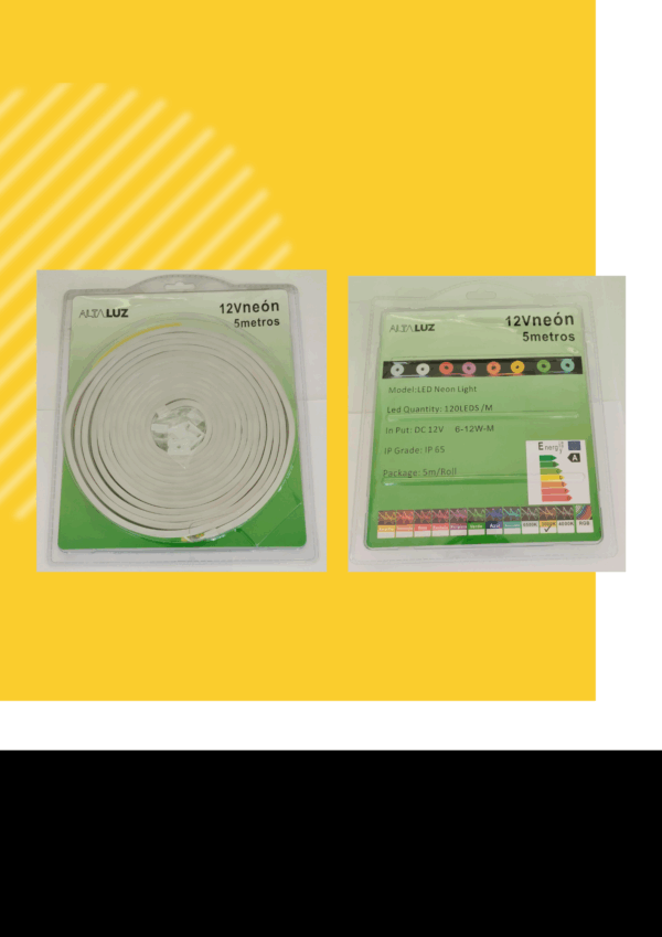 MANGUERAS LED NEÓN 120 LED BLANCO CALIDO -12W