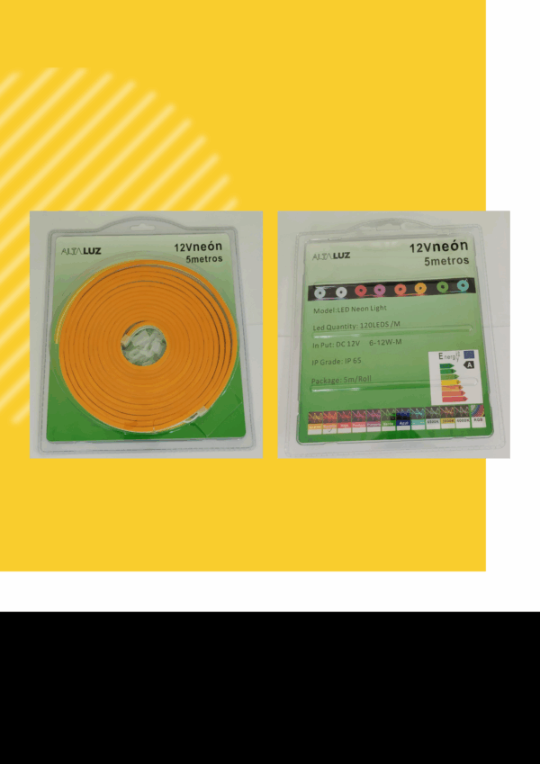 MANGUERAS LED NEÓN 120 LED NARANJA -12W