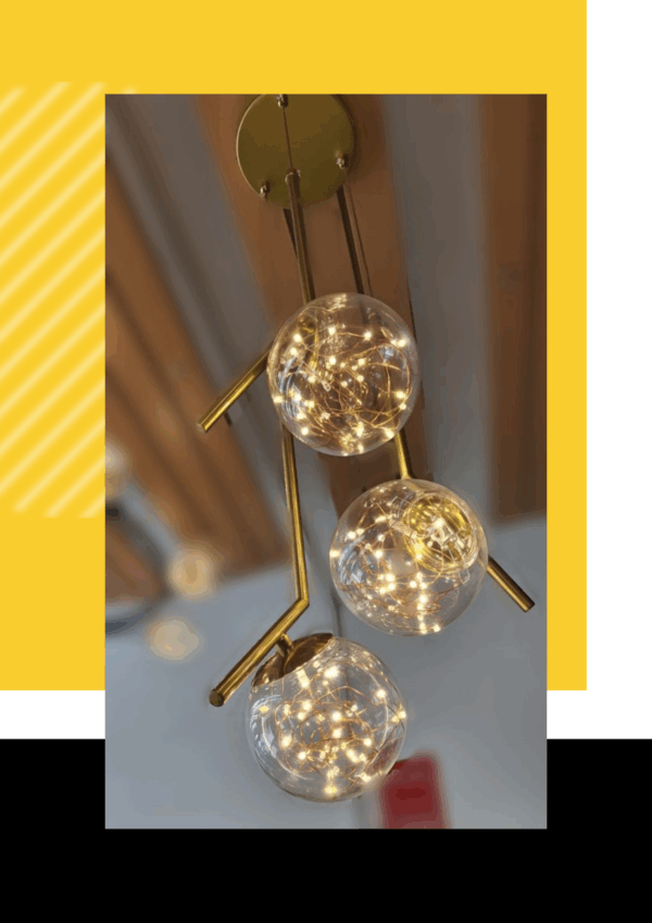 LAMPARA RYDER ORO PARA PARED -48W