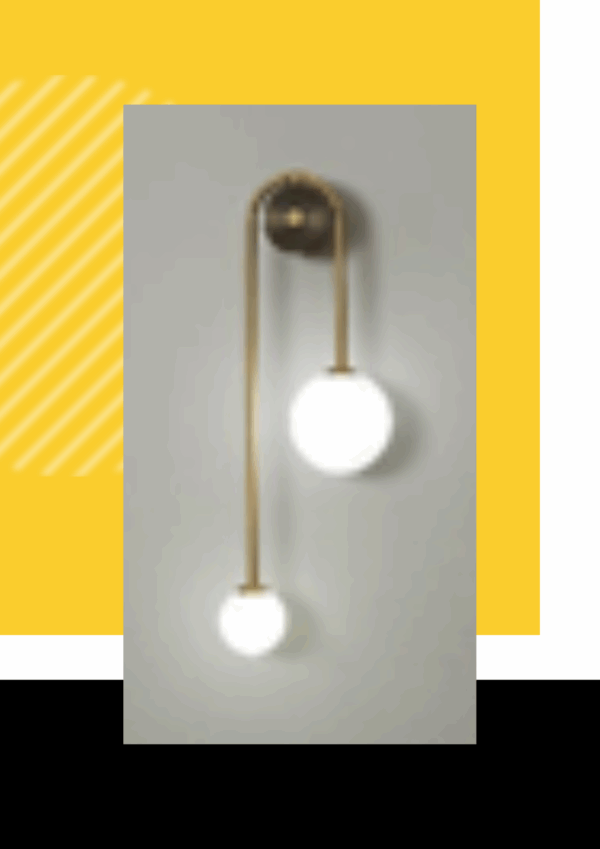 LAMPARA DE PARED RYDER ORO