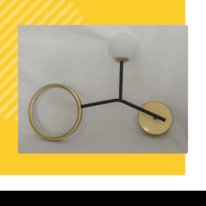 LAMPARA RYDER ORO PARA PARED -25W