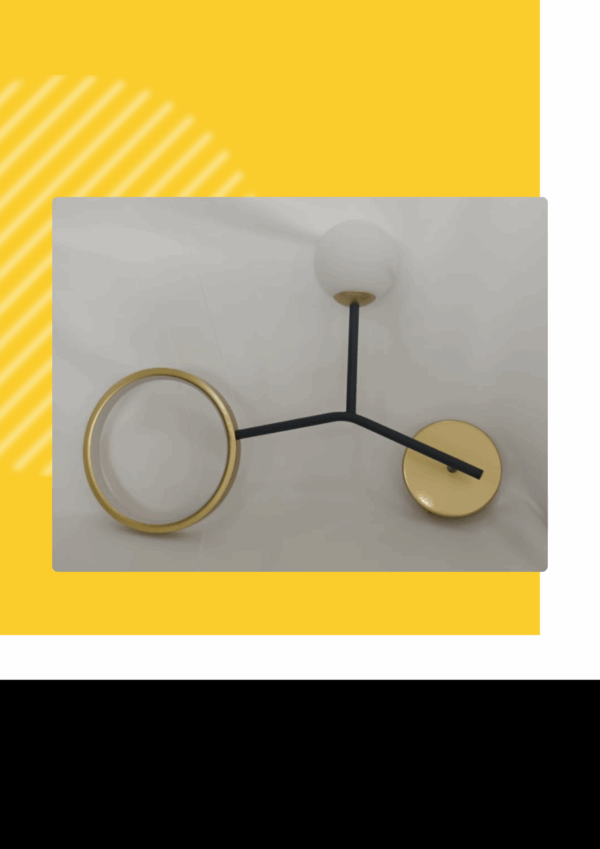 LAMPARA RYDER ORO PARA PARED -25W