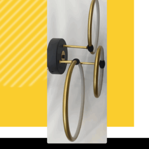 LAMPARA RYDER ORO/NEGRO PARA PARED -12W
