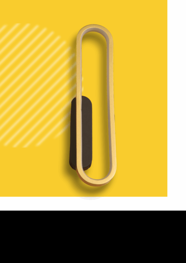 LAMPARA RYDER ORO PARA PARED -18W