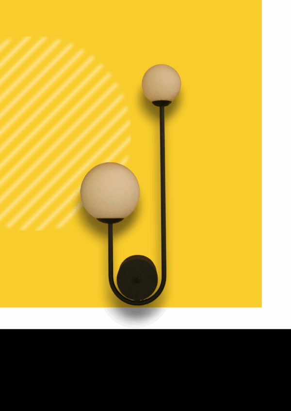 LAMPARA RYDER NEGRO PARA PARED -25W
