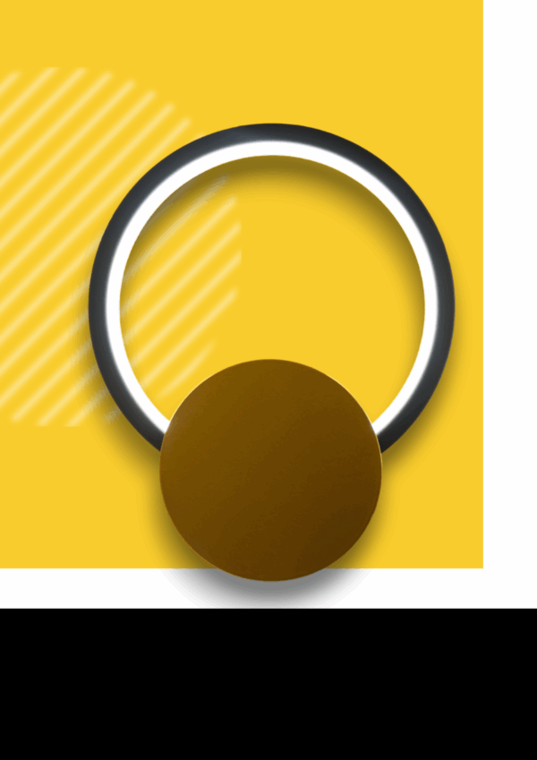 LAMPARA RYDER NEGRA + ORO PARA PARED -10W