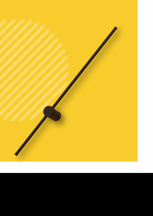 LAMPARA RYDER NEGRO PARA PARED -16W