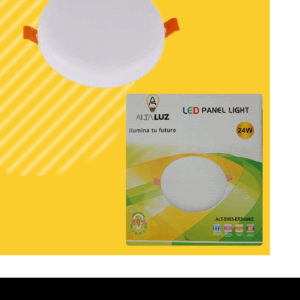 PANEL DE LUZ REDONDO EMPOTRABLE SIN MARCO – 24W