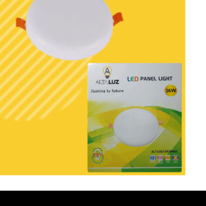 PANEL DE LUZ REDONDO EMPOTRABLE SIN MARCO 36W