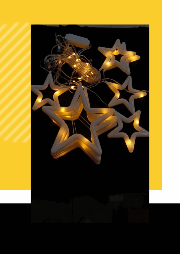 CORTINA ESTRELLA -AMBAR