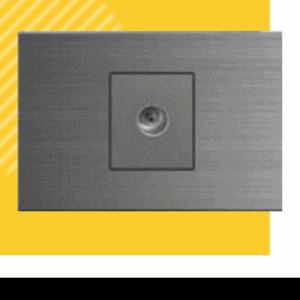 TOMA PARA TV ACERO INOXIDABLE