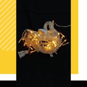 CORTINA LED -AMBAR