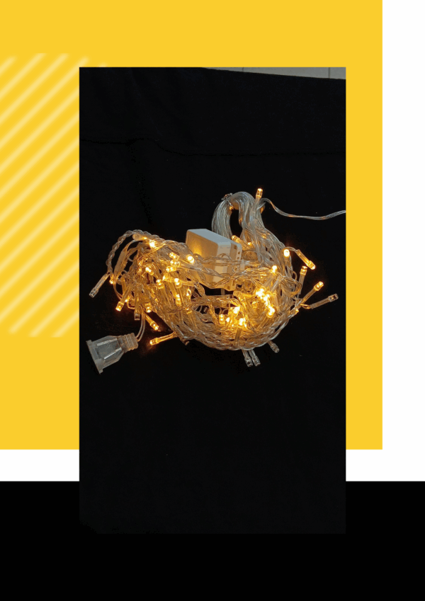 CORTINA LED -AMBAR