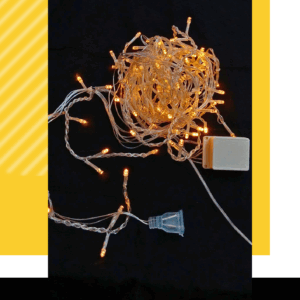 CORTINA LED 100 LED -AMBAR