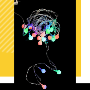 CUERDA LED BOLITA DE NIEVE -RGB