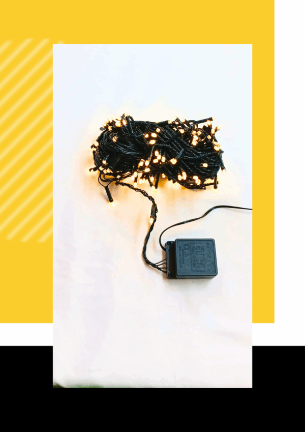 CUERDA LED NAVIDAD -AMBAR