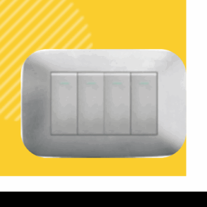 INTERRUPTOR CUADRUPLE UNIPOLAR GRIS