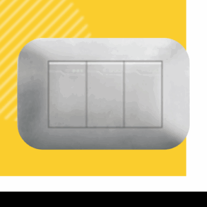 INTERRUPTOR TRIPLE UNIPOLAR GRIS