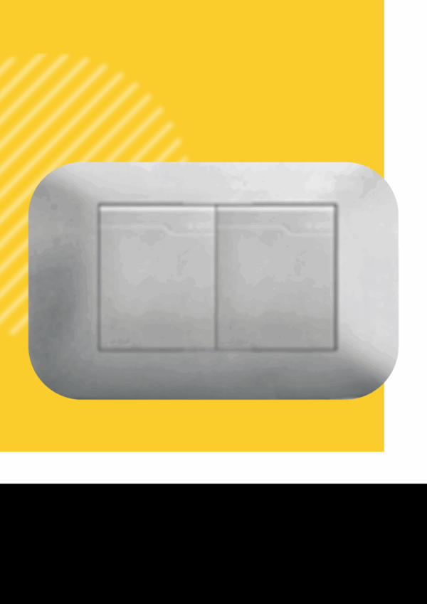 INTERRUPTOR DOBLE UNIPOLAR GRIS