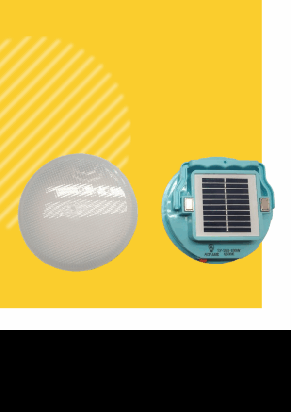 Bombillo recargable y solar - 100w