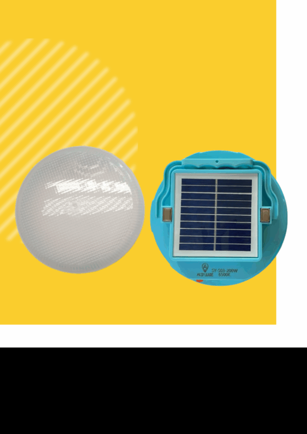 Bombillo recargable y solar - 200w
