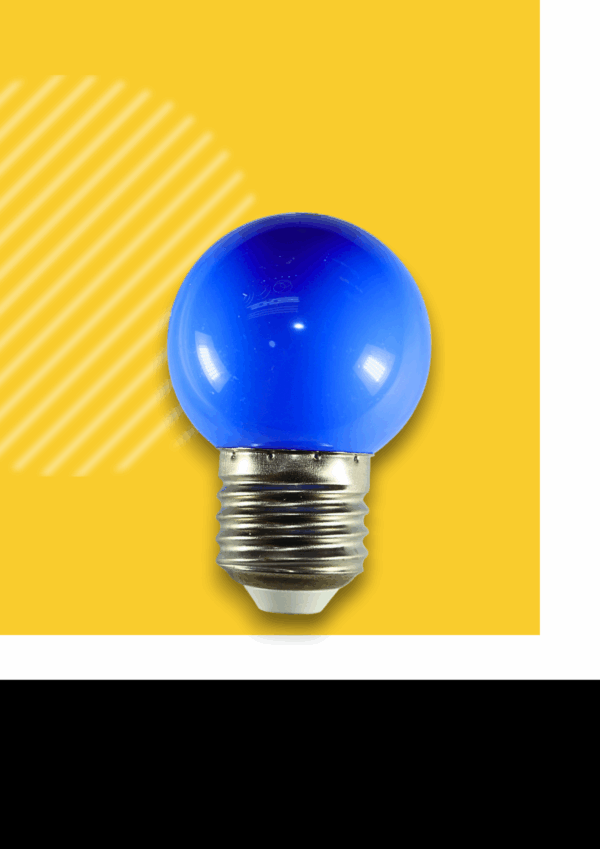 Bombillos Led - TAPA REDONDA - AZUL - E27 - 5w