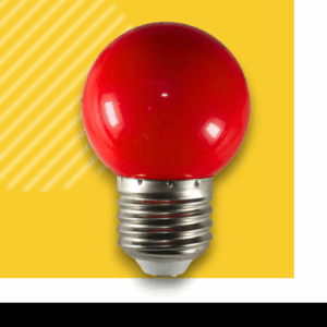 Bombillos Led – TAPA REDONDA – ROJO – E27 – 5w