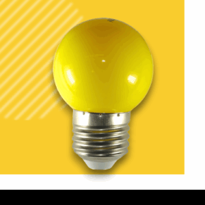 Bombillos Led – TAPA REDONDA – AMARILLO – E27 – 5w