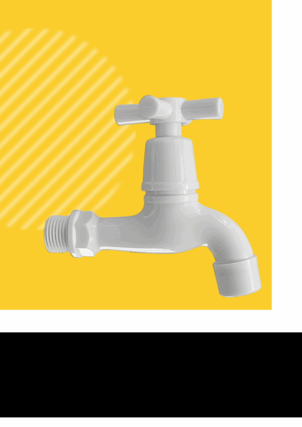 GRIFO BLANCO MANIJA TIPO CRUZ PARA LAVABO