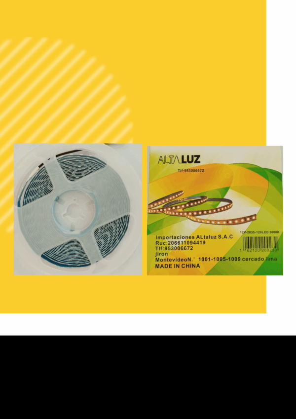 CINTA LED - 320 LED BLANCO CALIDO -9/10W