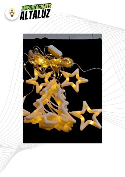 CORTINA ESTRELLA - ARBOL DE NAVIDAD