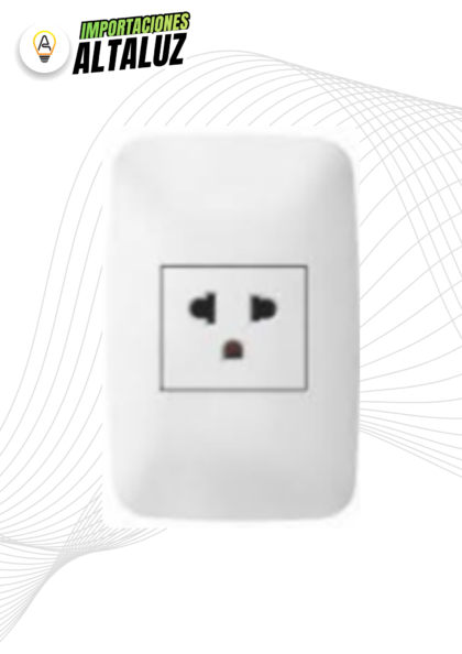 TOMACORRIENTE SIMPLE BLANCO
