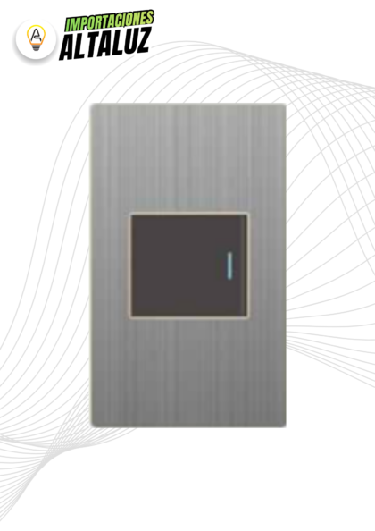 INTERRUPTOR SIMPLE ACERO BIPOLAR
