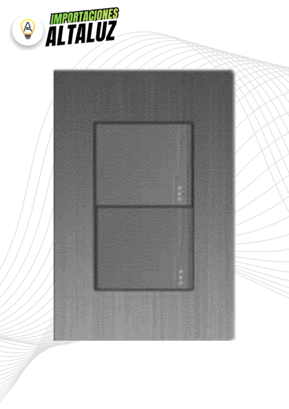 INTERRUPTOR DOBLE ACERO BIPOLAR