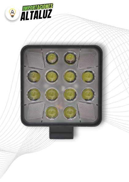 FARO LED CUADRADO TIPO DIAMANTE
