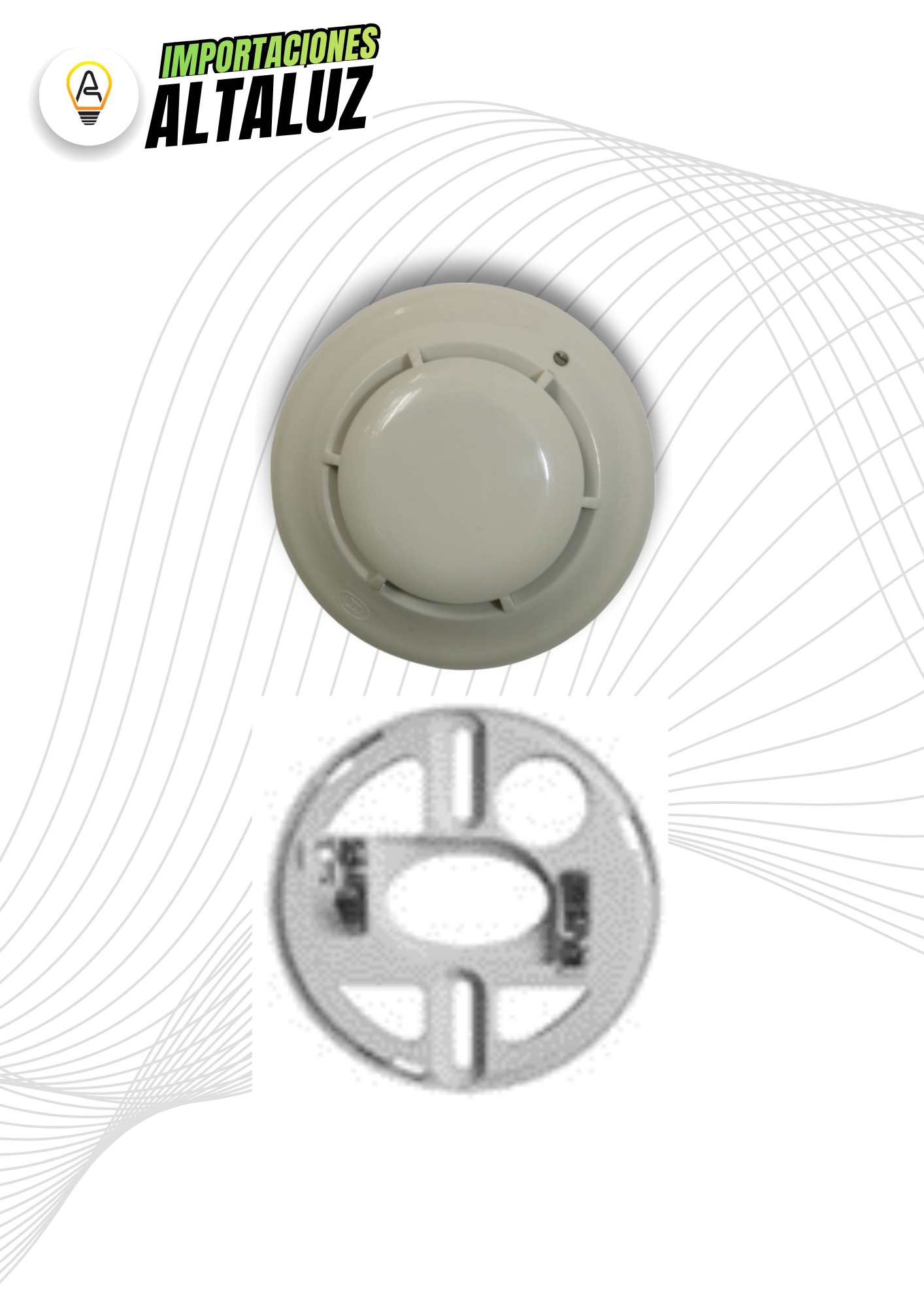DETECTOR DE HUMO + BASE